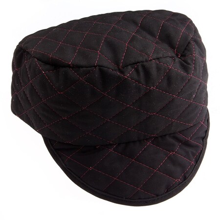 Forney Quilted Black Skull Cap, Size 7-1/2 55856